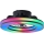 Ventilator LED RGBW dimabil de tavan Brilliant MONDELLO LED/26W/230V 2700-6500K d. 41 cm negru + telecomandă