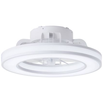 Ventilator LED RGBW dimabil de tavan Brilliant MONDELLO LED/26W/230V 2700-6500K d. 41,5 cm alb + telecomandă