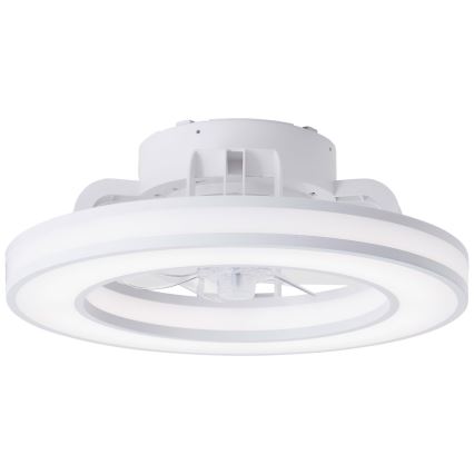 Ventilator LED RGBW dimabil de tavan Brilliant MONDELLO LED/26W/230V 2700-6500K d. 41,5 cm alb + telecomandă