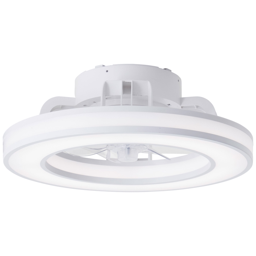 Ventilator LED RGBW dimabil de tavan Brilliant MONDELLO LED/26W/230V 2700-6500K d. 41,5 cm alb + telecomandă