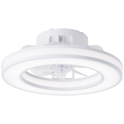 Ventilator LED RGBW dimabil de tavan Brilliant MONDELLO LED/26W/230V 2700-6500K d. 41,5 cm alb + telecomandă