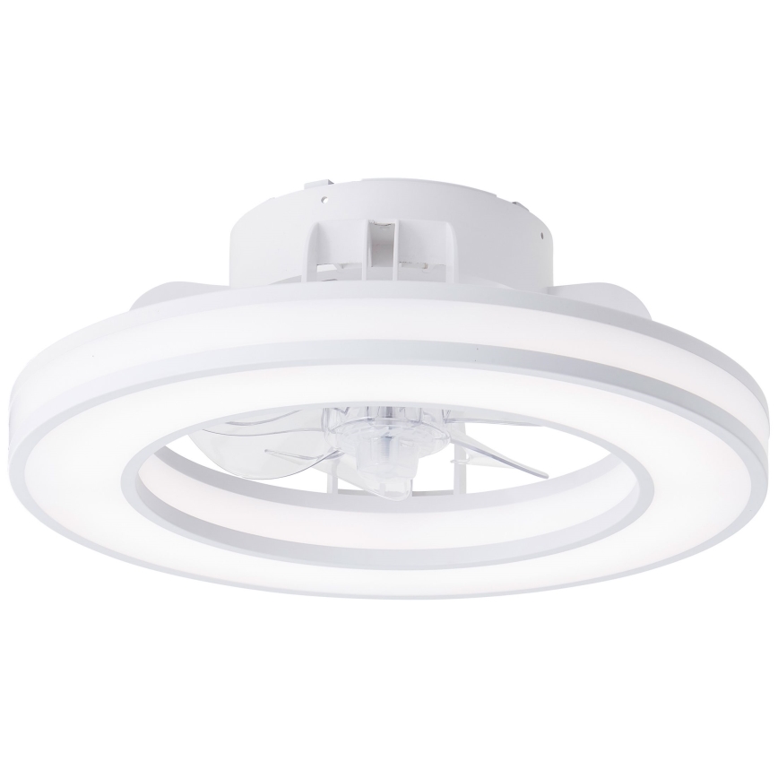Ventilator LED RGBW dimabil de tavan Brilliant MONDELLO LED/26W/230V 2700-6500K d. 41,5 cm alb + telecomandă