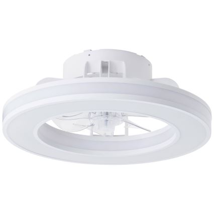 Ventilator LED RGBW dimabil de tavan Brilliant MONDELLO LED/26W/230V 2700-6500K d. 41,5 cm alb + telecomandă