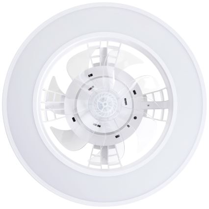 Ventilator LED RGBW dimabil de tavan Brilliant MONDELLO LED/26W/230V 2700-6500K d. 41,5 cm alb + telecomandă