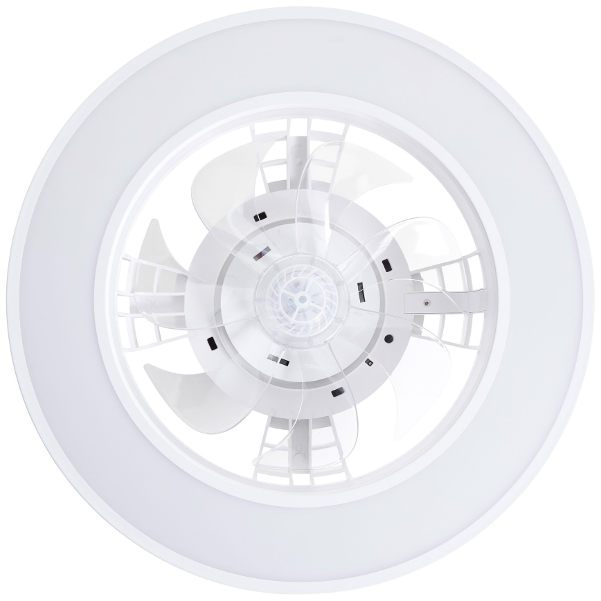 Ventilator LED RGBW dimabil de tavan Brilliant MONDELLO LED/26W/230V 2700-6500K d. 41,5 cm alb + telecomandă