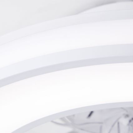 Ventilator LED RGBW dimabil de tavan Brilliant MONDELLO LED/26W/230V 2700-6500K d. 41,5 cm alb + telecomandă