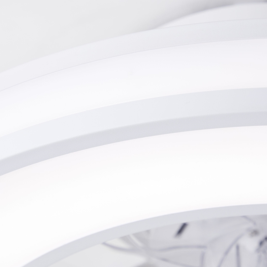 Ventilator LED RGBW dimabil de tavan Brilliant MONDELLO LED/26W/230V 2700-6500K d. 41,5 cm alb + telecomandă