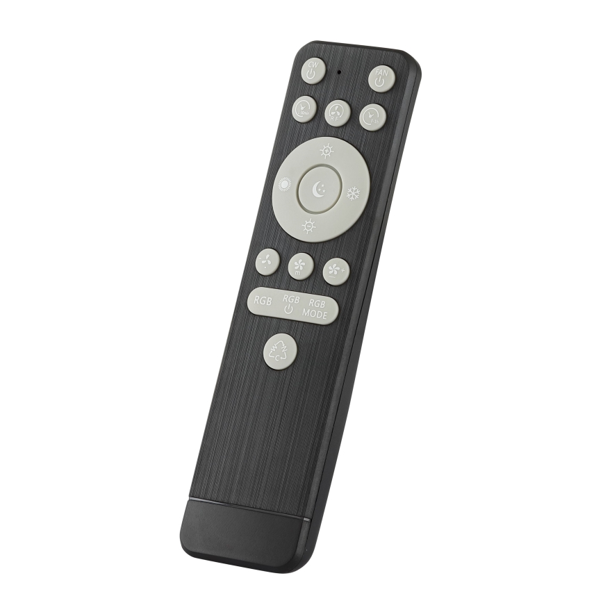 Ventilator LED RGBW dimabil de tavan GAIANO LED/24W/230V 2700-6500K d. 48 cm maro + telecomandă