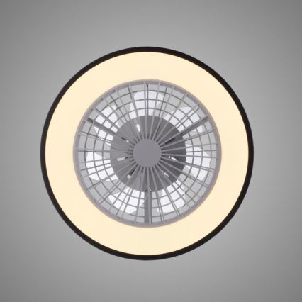 Ventilator LED RGBW dimabil de tavan cu sursă de lumină JUST LIGHT. 14447-18 LENO LED/44W/230V 3000-6500K d. 48,6 cm alb + telecomandă