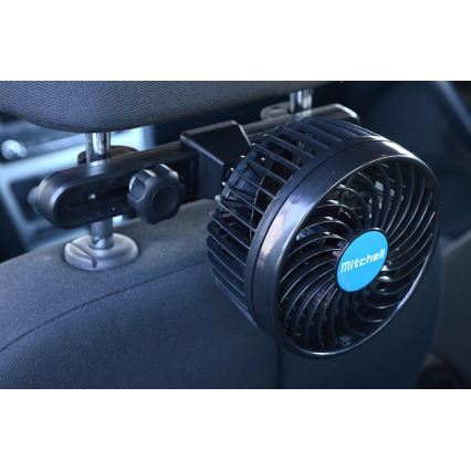 Ventilator pentru tetieră auto 4W/12V negru