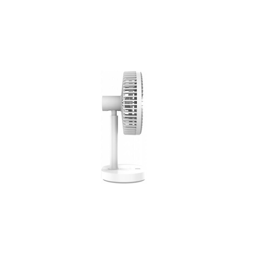 Ventilator reîncărcabil de birou cu lampă LED, 3000 mAh / 3,7 V, USB-C