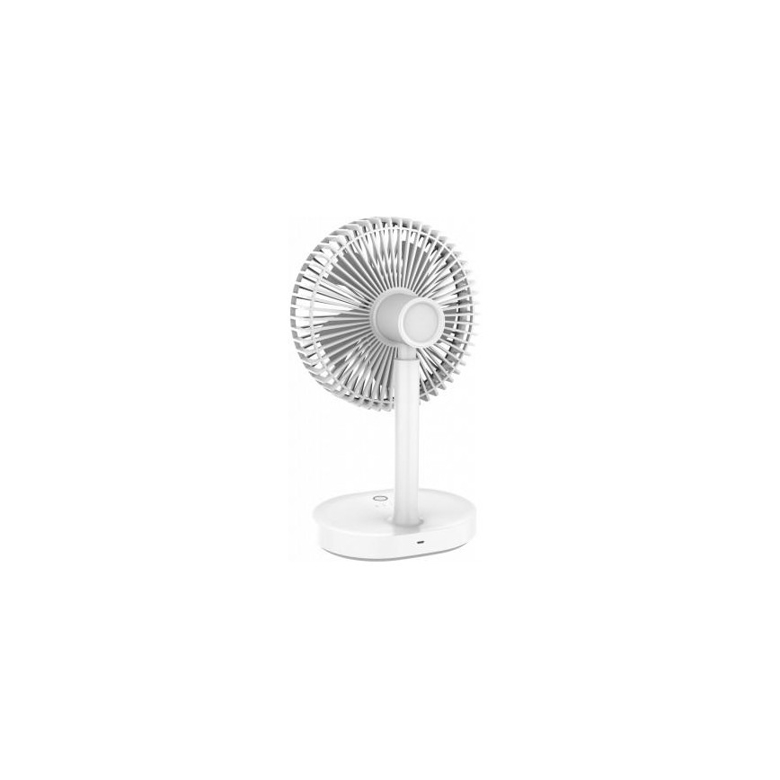 Ventilator reîncărcabil de birou cu lampă LED, 3000 mAh / 3,7 V, USB-C