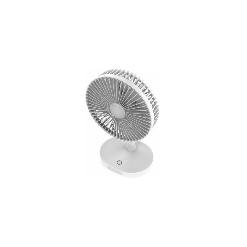 Ventilator reîncărcabil de birou cu lampă LED, 3000 mAh / 3,7 V, USB-C