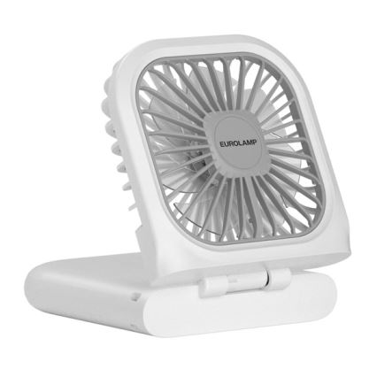 Ventilator reîncărcabil de buzunar 5W/5V 2500 mAh alb