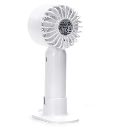Ventilator reîncărcabil de buzunar Aigostar 4W/5V 500mAh USB alb