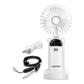 Ventilator reîncărcabil de mână Aigostar 4W/5V 1200mAh alb