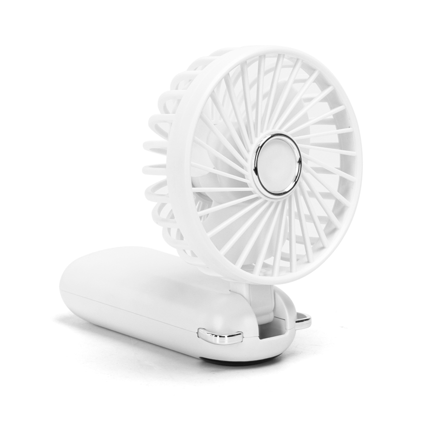 Ventilator reîncărcabil de mână Aigostar 4W/5V 1200mAh alb
