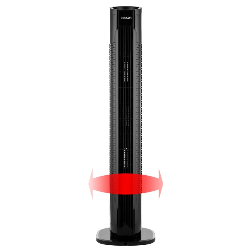 Ventilator turn 50W/230V negru Sencor + telecomandă