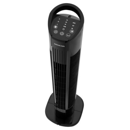 Ventilator turn 50W/230V negru Sencor + telecomandă