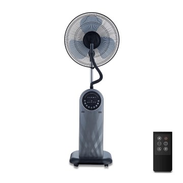 Ventilator turn cu efect de ceață Aigostar 95W/230V negru/gri + telecomandă