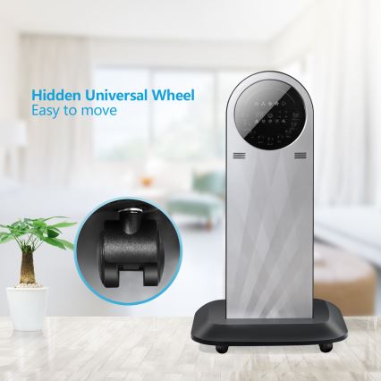 Ventilator turn cu efect de ceață Aigostar 95W/230V negru/gri + telecomandă