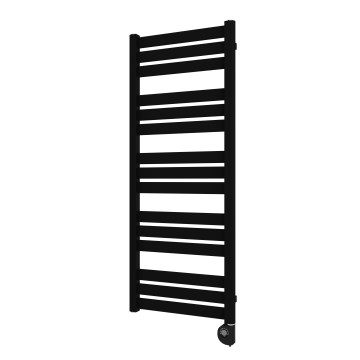 Vertaduro LUCY - Radiator de baie cu termostat, 600 W, 125 x 50 cm, negru