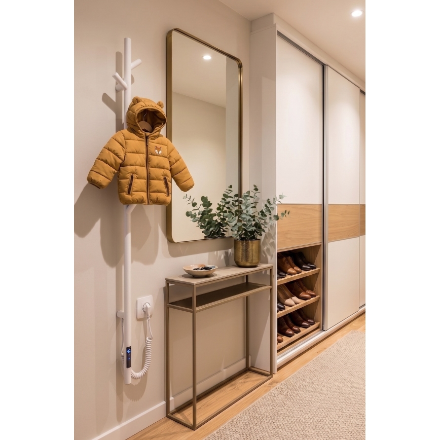 Vertaduro MEDA – Uscător electric pentru prosoape, 37 W, 118 x 16 cm, alb