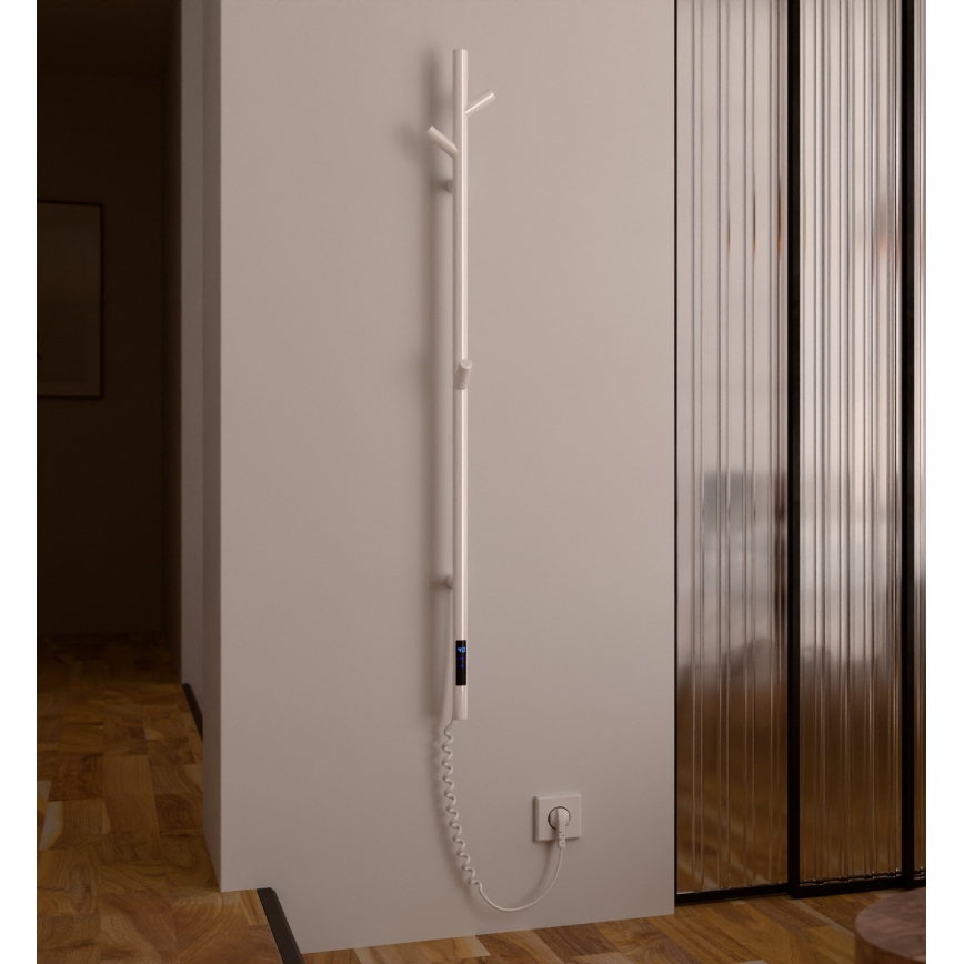 Vertaduro MEDA – Uscător electric pentru prosoape, 37 W, 118 x 16 cm, alb