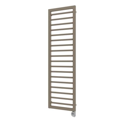 Vertaduro - Radiator de baie ADEL cu termostat, 600 W, 172 x 50 cm, taupe
