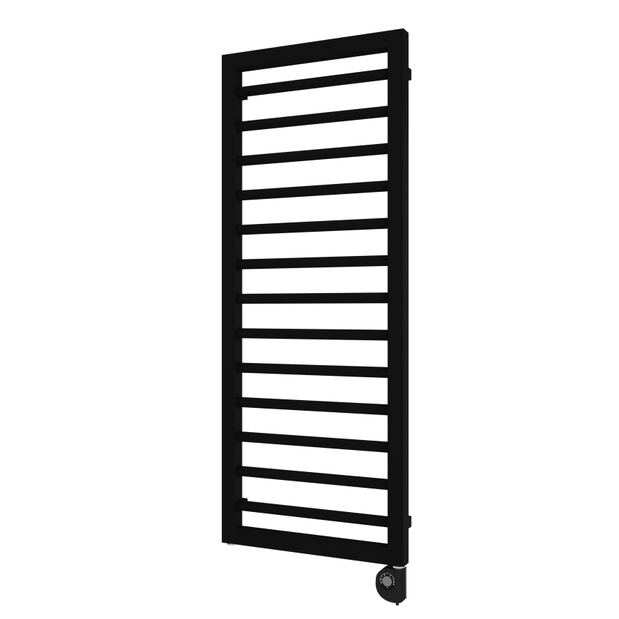 Vertaduro - Radiator de baie cu termostat ADEL 600W 128x50 cm negru