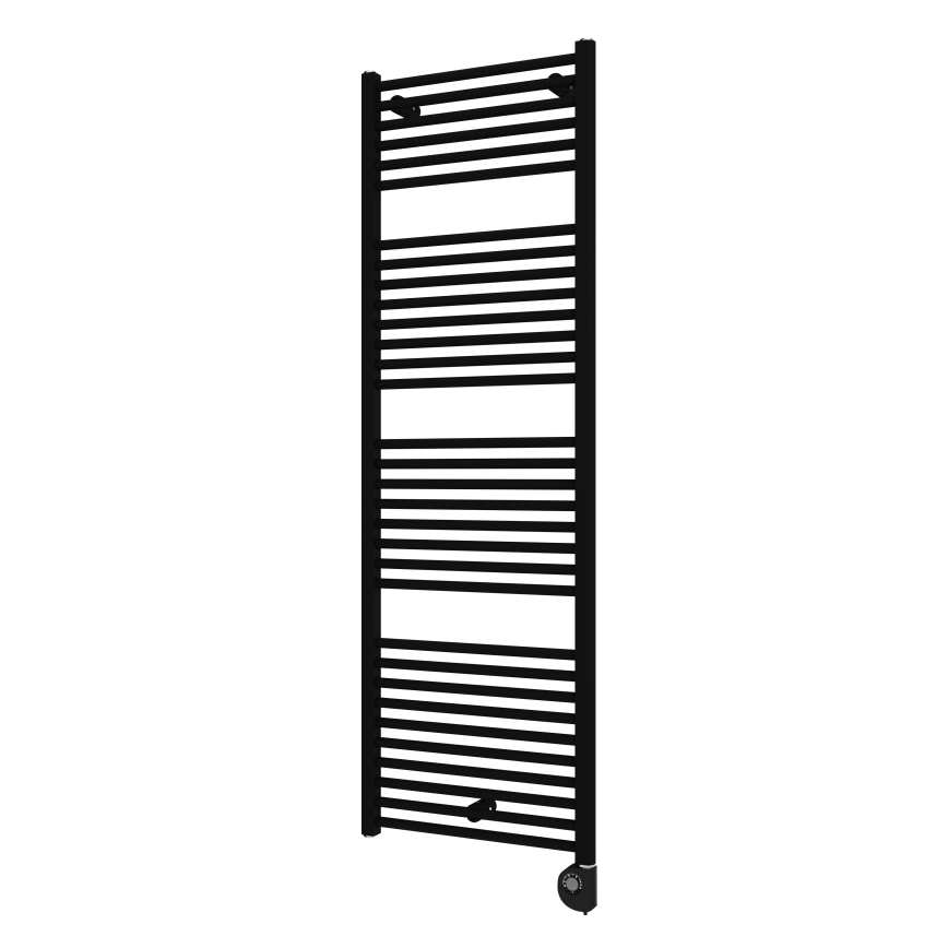 Vertaduro - Radiator de baie cu termostat DENISE, 600 W, 154 x 50 cm, negru