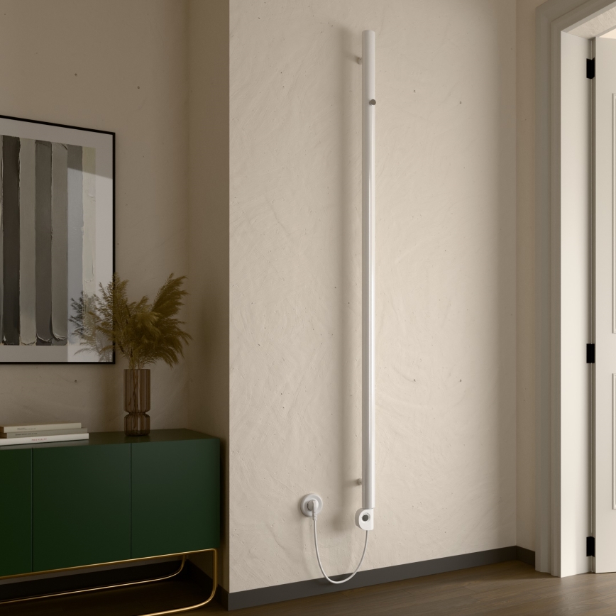 Vertaduro - Radiator de baie cu termostat ERDA, 400 W, 180 x 5 cm, alb