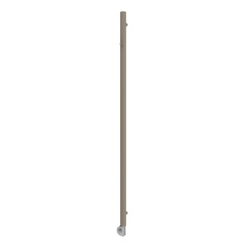 Vertaduro - Radiator de baie cu termostat ERDA, 400 W, 180 x 5 cm, taupe