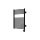 Vertaduro - Radiator de baie cu termostat MEG, 400 W, 78 x 50 cm, negru