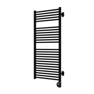 Vertaduro - Radiator de baie cu termostat MEG, 600 W, 118 x 50 cm, negru