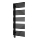 Vertaduro - Radiator de baie cu termostat MICHELLE, 600 W, 129 x 50 cm, negru