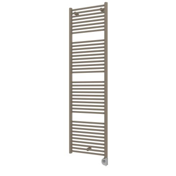 Vertaduro - Radiator de baie DENISE cu termostat, 800 W, 178 x 50 cm, taupe