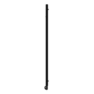 Vertaduro - Radiator de baie ERDA cu termostat, 400 W, 180 x 5 cm, negru