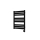 Vertaduro - Radiator de baie LUCY cu termostat, 400 W, 73 x 50 cm, negru