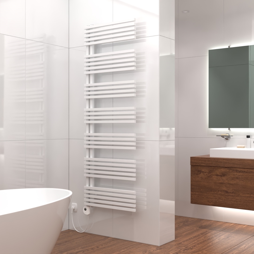 Vertaduro - Radiator de baie MICHELLE cu termostat, 900 W, 177 x 50 cm, alb