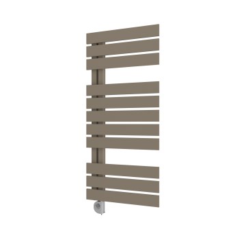 Vertaduro - Radiator de baie ZIVA cu termostat, 500 W, 109 x 50 cm, taupe