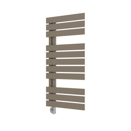 Vertaduro - Radiator de baie ZIVA cu termostat, 500 W, 109 x 50 cm, taupe