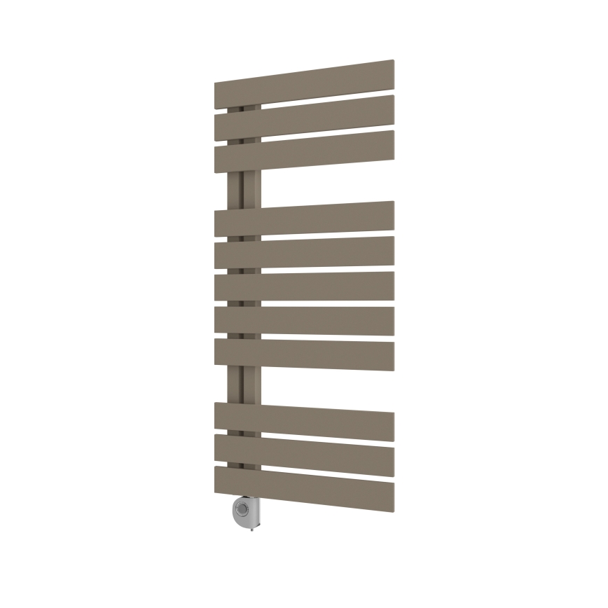 Vertaduro - Radiator de baie ZIVA cu termostat, 500 W, 109 x 50 cm, taupe