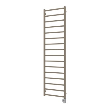 Vertaduro - Radiator de baie ZOE cu termostat, 400 W, 186 x 50 cm, taupe