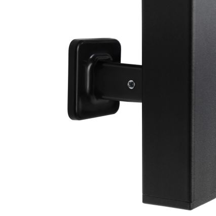 Vertaduro - Uscător electric de prosoape cu termostat DOR 155W/230V 80x48 cm IP44, negru, montare pe partea stângă