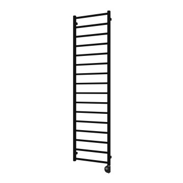 Vertaduro - Radiator pentru baie ZOE cu termostat, 400 W, 186 x 50 cm, negru