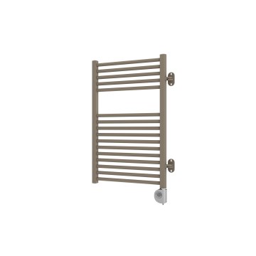 Vertaduro - Radiator rotativ pentru baie cu termostat MEG 400W 78x50 cm taupe