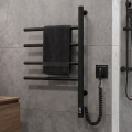 Vertaduro - Uscător electric rotativ de prosoape cu termostat ARA 60W/230V 65x49 cm IP44 negru