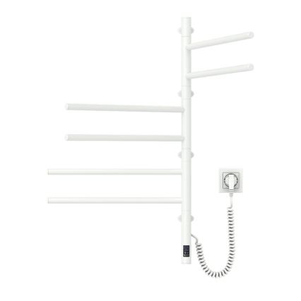 Vertaduro - Uscător electric rotativ pentru prosoape cu termostat ARA 105W/230V 80x49 cm IP44 alb