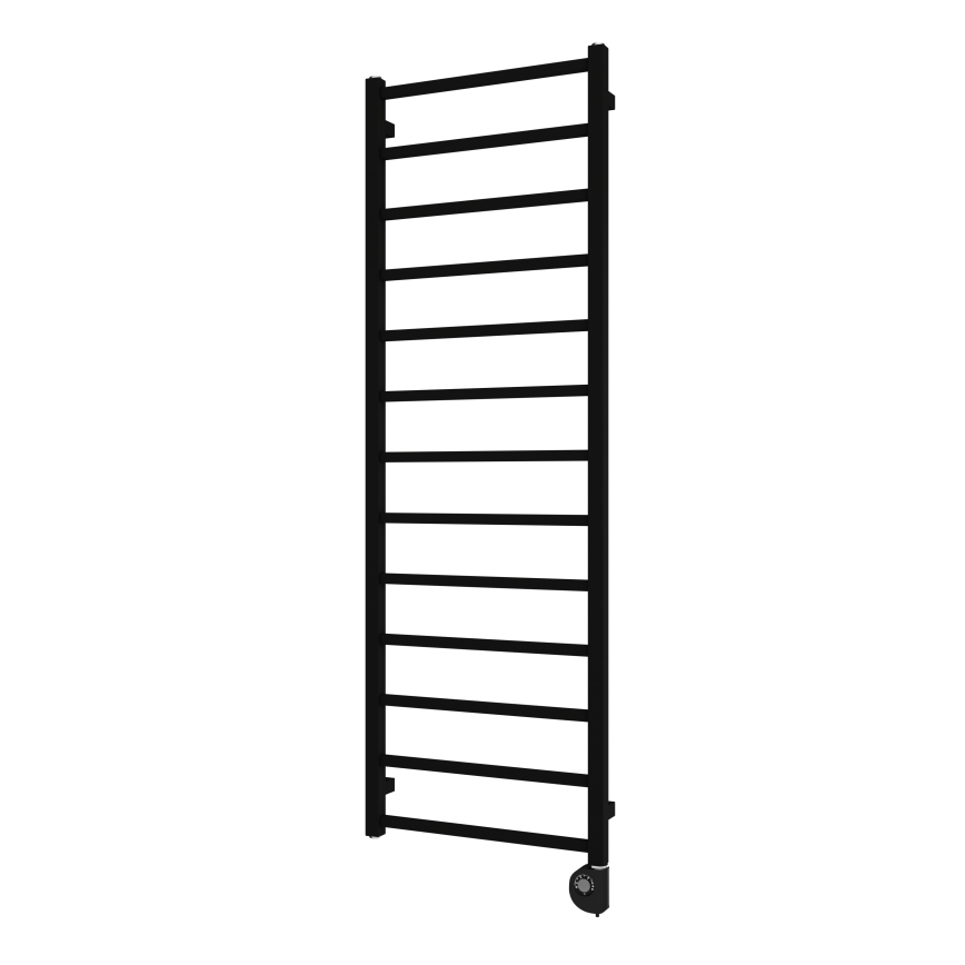 Vertaduro ZOE - radiator de baie cu termostat, 400 W, 150 x 50 cm, negru